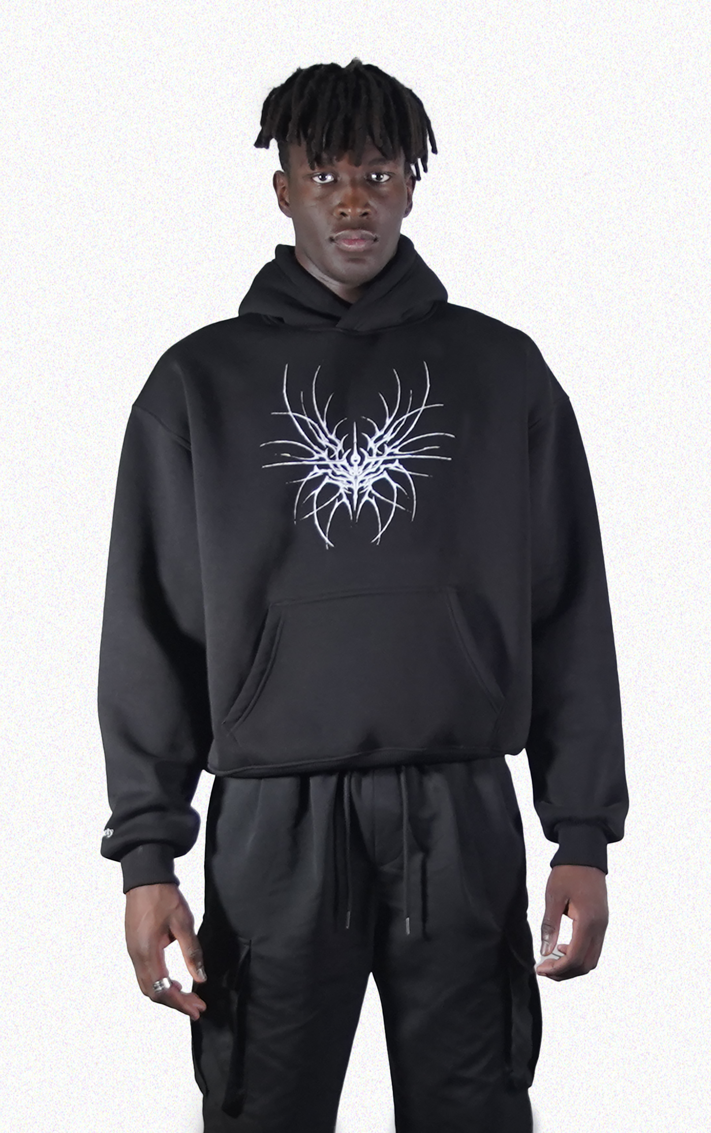 Oversized Corrupt Deer Hoodie (Black)